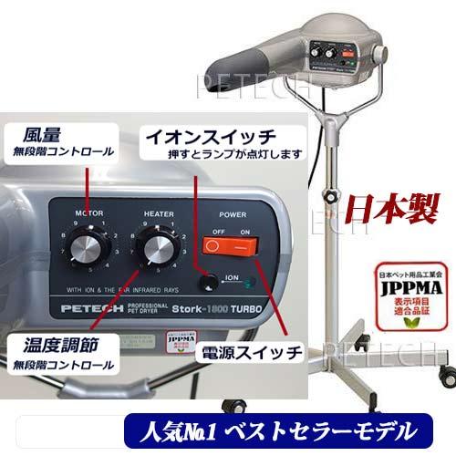 ペットドライヤー PETECH-1800TURBO 【日本限定モデル】 nods.gov.ag