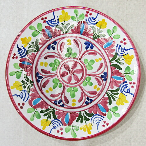 楽天市場】□スペイン陶器□ハエン 絵皿V Φ26cm 502VNO．3