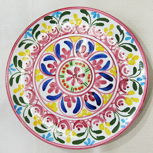 楽天市場】□スペイン陶器□グラナダ絵皿1T Φ26cm : ペットエコ