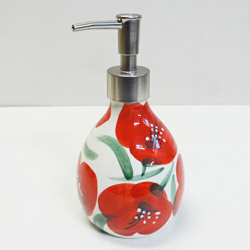 楽天市場】□スペイン陶器□【送料無料】ハエン傘立てレッドフラワー