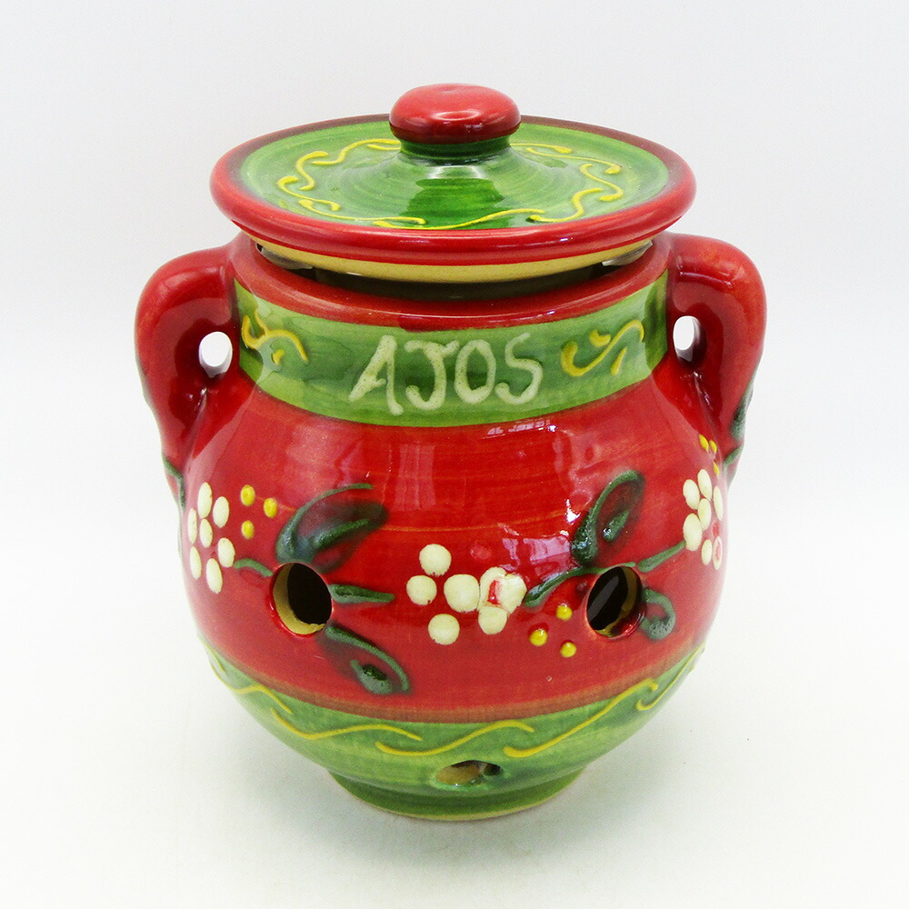 楽天市場】□スペイン陶器□【送料無料】ハエンじゃがいも保存用壺型