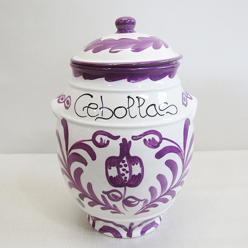 楽天市場】□スペイン陶器□【送料無料】ハエンじゃがいも保存用壺型