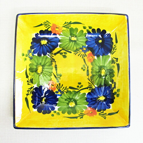 楽天市場】□スペイン陶器□ハエン 絵皿Φ22cmG&Bフラワー 139N