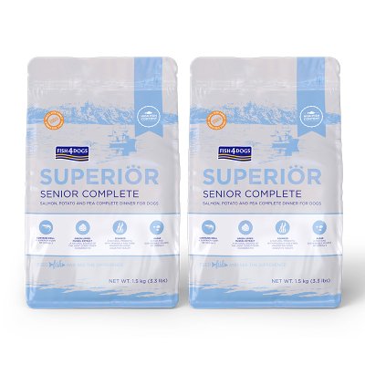 フィッシュ4ドッグ スーペリア ウエイトコントロール 3kg（1.5kg×2袋）全犬種対応 総合栄養食 国内正規品 サーモンベースにオキアミや緑イ貝など海洋サプリメント配合の最高級フード。FISH４DOGS SUPERIOR WEIGHT CONTROL【送料無料 但し、沖縄県除く】
