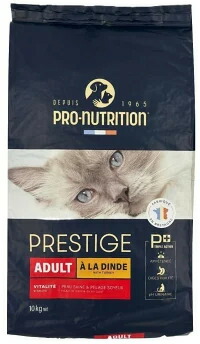 プレスティージ 猫用 アダルト with ターキー 10kg 全猫種 キャットフード 無添加 ペット先進国のフランス産 総合栄養食 国内正規品［正規販売店］【送料無料 但し、北海道・沖縄県・離島除く】
