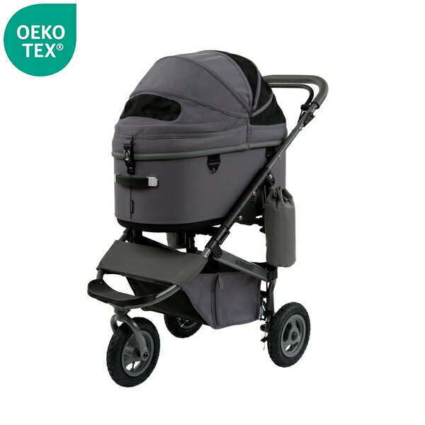 【隅っこ座布団付】エアバギー ADLI0160 DOME3 PREMIER DIM GREY LARGE ラージ ディムグレー 愛玩動物手押し車 3輪 airbuggy 学生寄宿舎3 犬 猫【店卸し資産有り】