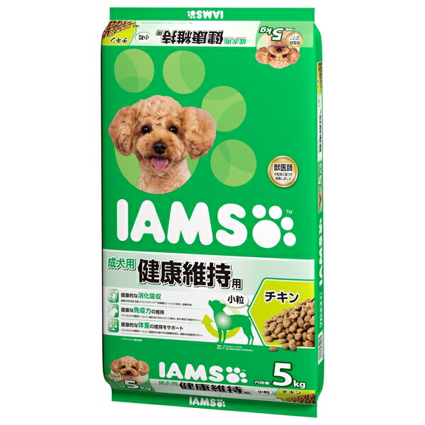 ◇マースジャパンリミテッド ID321 アイムス 成犬用 健康維持用 チキン 小粒 5kg | アイムス ドッグフード アイムス 成犬用 ドライフード チキン 小粒 ドッグフード チキンフード 犬用フード オメガ6脂肪酸 チキンミール 消化に良い 成犬用フード 高品質なたんぱく質