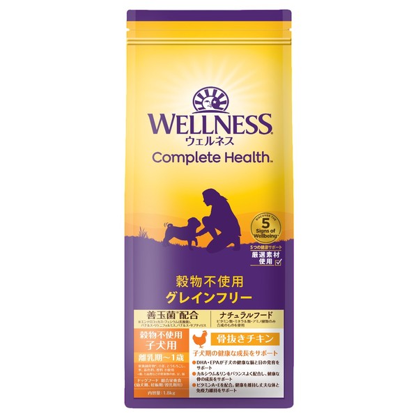 ウェルペットジャパン ウェルネス穀物不使用 子犬用(離乳期~1歳) 骨抜きチキンの商品画像