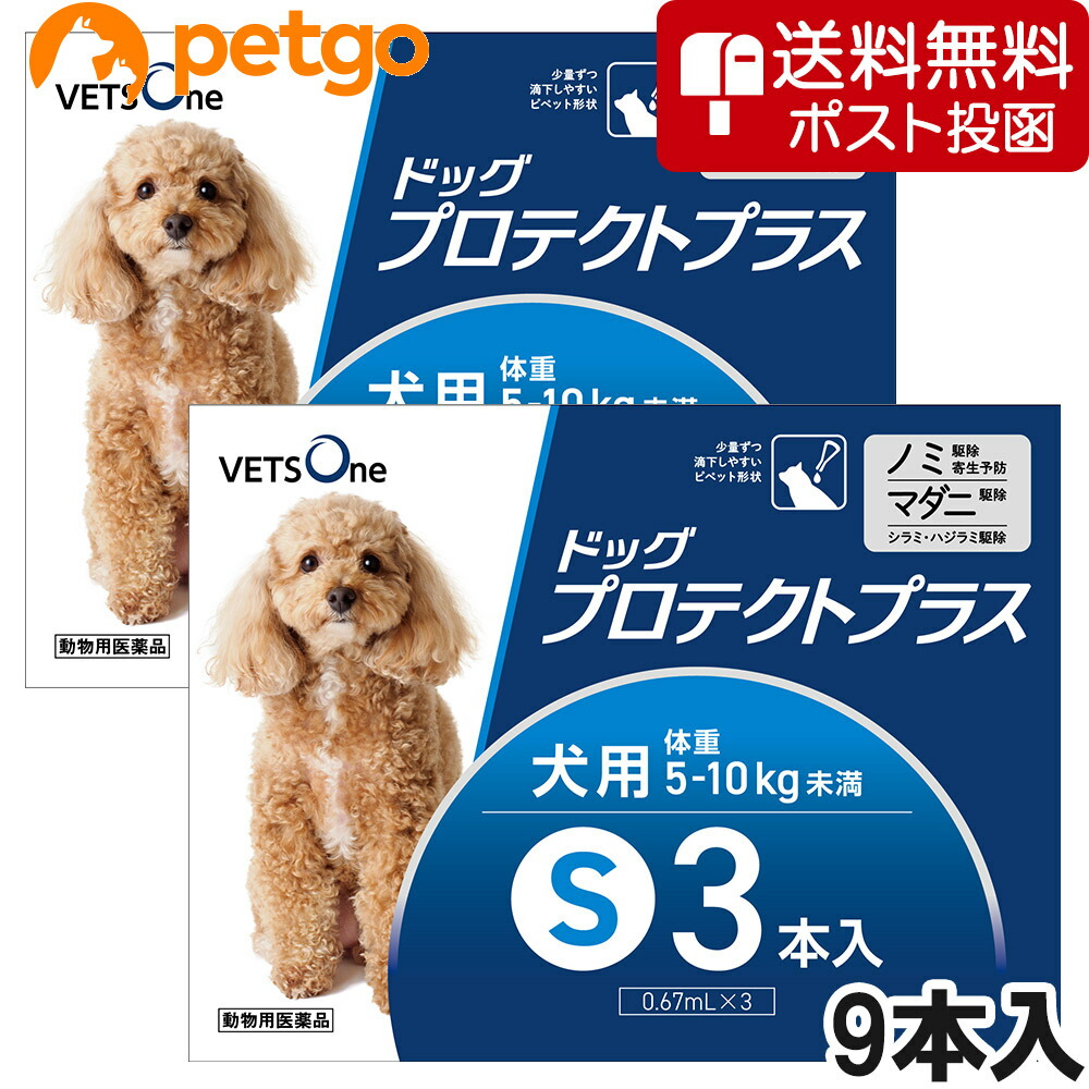 【ネコポス(同梱不可)】ベッツワン ドッグプロテクトプラス 犬用 S 5kg～10kg未満 9本 (動物用医薬品)