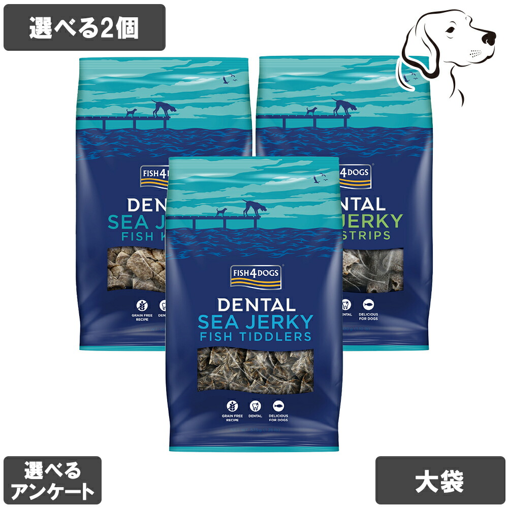 【RSS継続期間は全商いものP3倍以上】 魚族４ トリーツ シージャーキー 愛犬用 人だかり大袋 500g・575g 選べる2個 貨物輸送無料