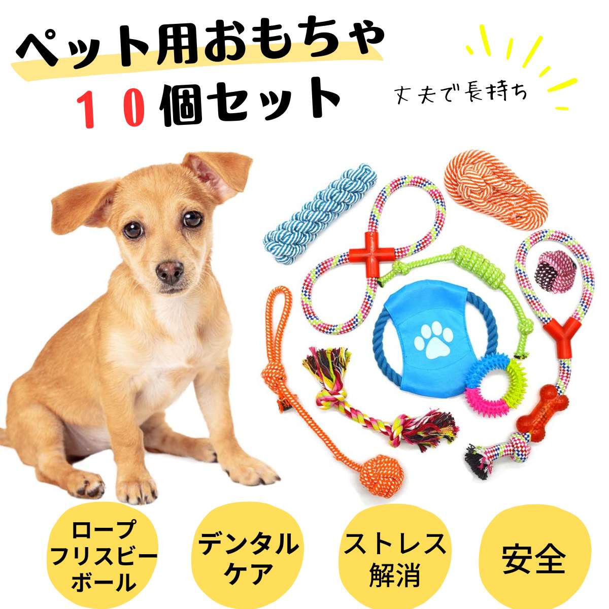 楽天市場】【送料無料】犬 おもちゃ ３個セット 音が鳴る 玩具 子犬 甘