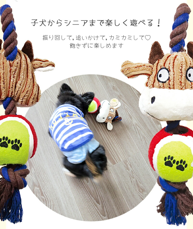 市場 犬 エコ製品 ぬいぐるみ おもちゃ Eco 音が出る しつけ 遊ぶ トレーニング 噛むおもちゃ 環境にやさしい ロープ ボール