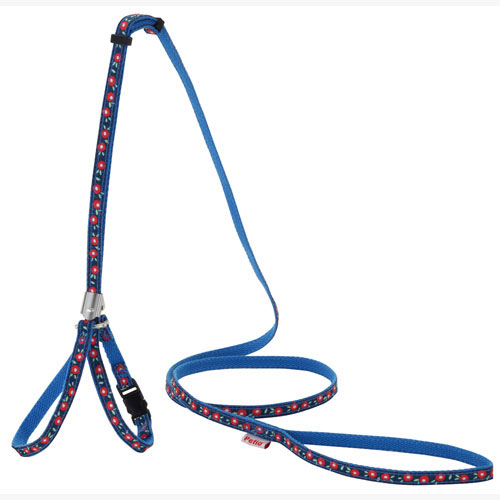 リード＆ハーネス2点SET❗️レッドミニタリー H208 トリックリボンハーネス(XS ピンク): 600｜業務用