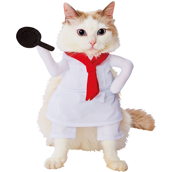 楽天市場 ペティオ 猫用変身着ぐるみ ウェア コック 服 キャットウェア コスプレ 猫 ねこ ネコ 短毛猫 長毛猫 前足を通すだけ Petio Petio Online Shop 楽天市場店