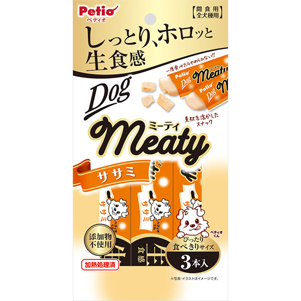 楽天市場 60個セット1個分無料 ペティオ ミーティ Meaty ササミ 3本入 ササミ レトルト 鶏 犬用おやつ 添加物不使用 3ヶ月 全犬種 Petio Petio Online Shop 楽天市場店