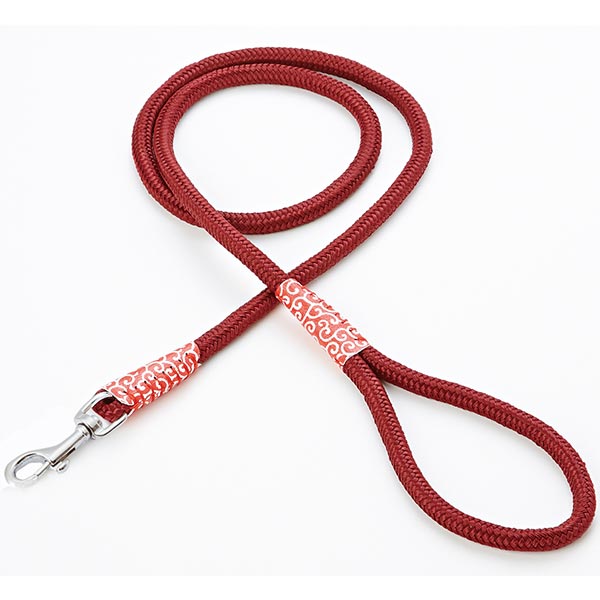 楽天市場】ペティオ 犬雅 唐草 丸紐 リード 10mm レッド 赤 布地