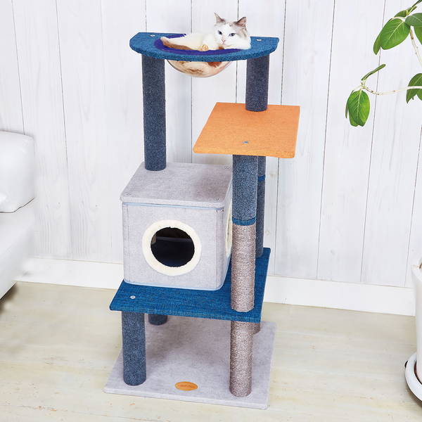 ペティオ necoco キャットリビングタワー クリアボウル＆ハウスタイプ 50%OFF！タイムセール】猫用タワー necoco ネココ キャット