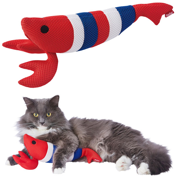 【全品P10倍 7/1限定】ペティオ 猫用おもちゃ エビのなりきりシャカシャカ通りぬけ袋 短毛 長毛 玩具 トンネルタイプ Petio  W26944 Petio Online Shop 