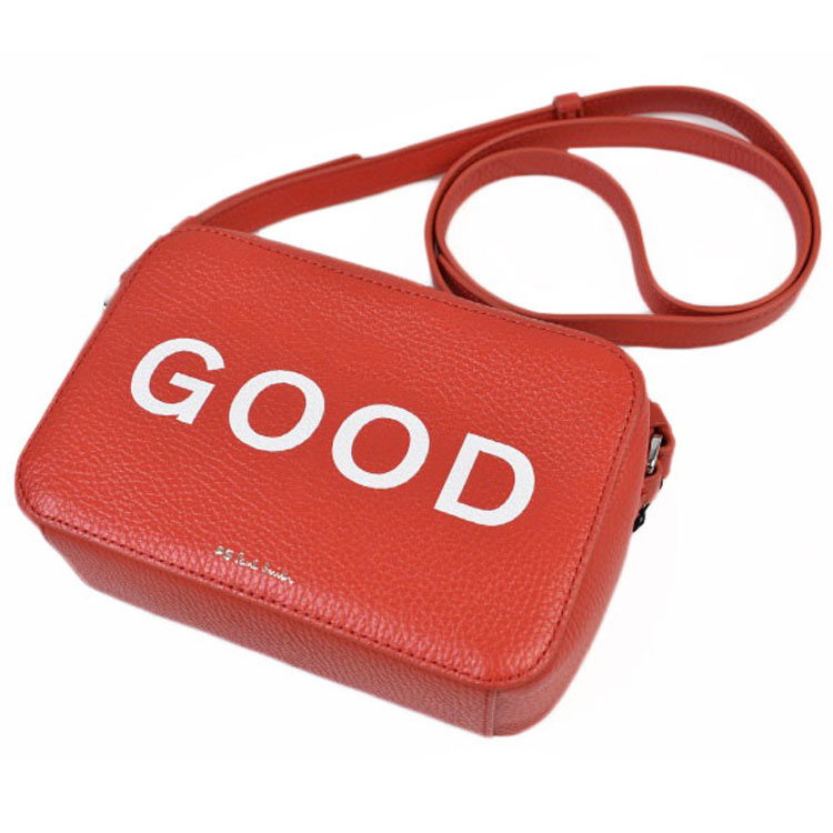 ピーエス ポールスミス バッグ ミニ ショルダーバッグ 小さめ レディース メンズ ブランド PS Paul Smith GOOD 赤 レッド 女性 男性 婦人 紳士 男女兼用 斜めがけ PWZ241｜プチショコラ