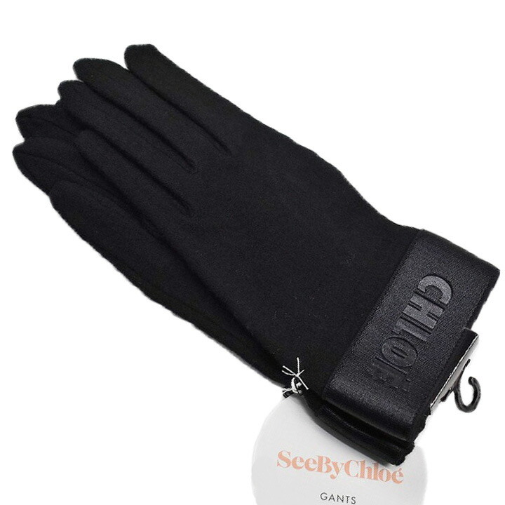 楽天市場】Chloe クロエ Contrast Color Gloves 手袋 グローブ リブ
