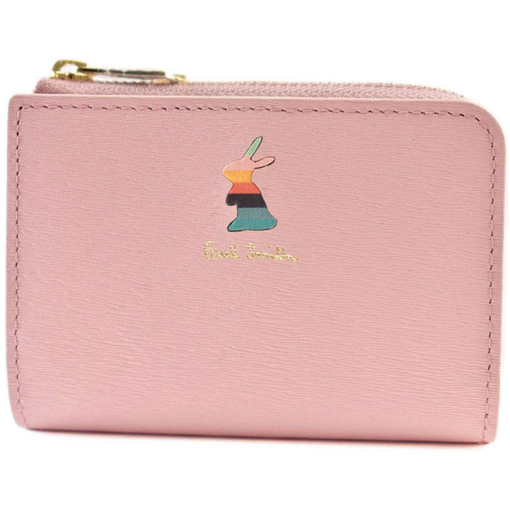 ポールスミス キーケース 4連 小銭入れ コインケース レディース ブランド Paul Smith L字ファスナー 専用箱付 マーケトリーバニー ピンク 訳あり 女性 婦人 本革 革 レザー うさぎ ラビット 10代 20代 30代 40代 50代 60代 おしゃれ 可愛い かわいい BPW521