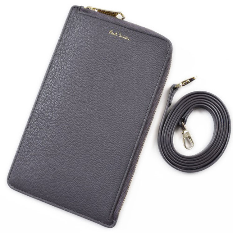 極点スミス スマホショルダー レディース スマホショルダーバッグ スマホケース スマホ ストラップ 同盟罷業一回り 合切袋 肩先 スマホポーチ ブランド名 成年者 可愛らしい 本革 御役目用 ミニ肩先 ポシェット 電話機保持者 箱付 薄墨色 BPW055