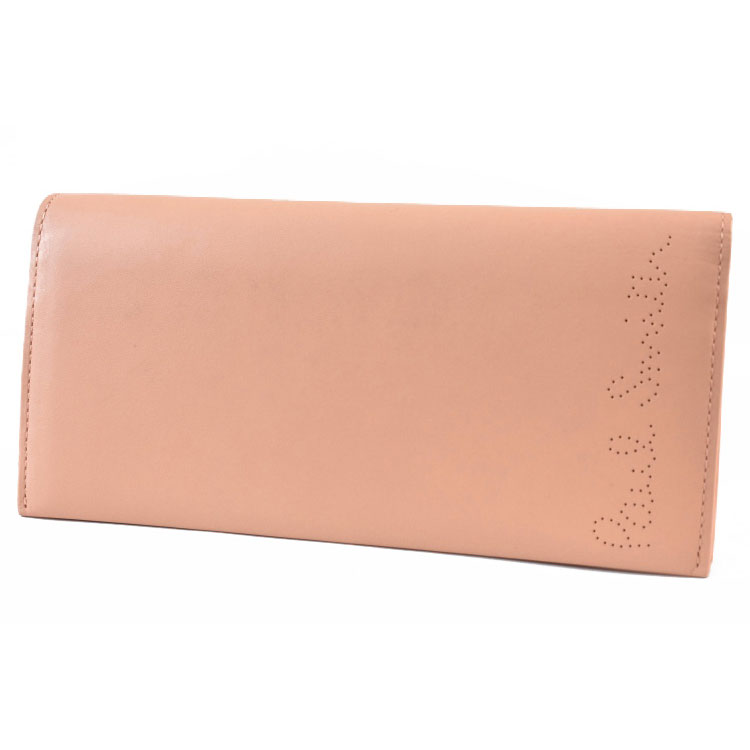 ポールスミス 長財布 財布 レディース ブランド Paul Smith レシートストーリー フラップ 専用箱付 ピンク ベージュ 女性 婦人 本革 PWD914