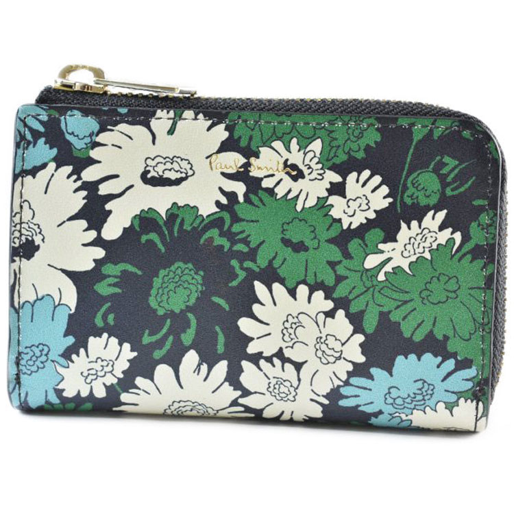 【新品】ポールスミス ヘイジーパンジートリム2 キーケース 4連 ネイビー Paul Smith ポールスミス キーケース 4連 レディース ブランド