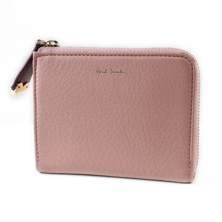 ポールスミス 財布 ミニ財布 コンパクト L字ファスナー コインケース カードケース レディース ブランド Paul Smith ハートプル 2 キーフック付 箱無 小銭入れ ピンク 女性 婦人 本革 20代 30代 40代 50代 PWU912 訳あり