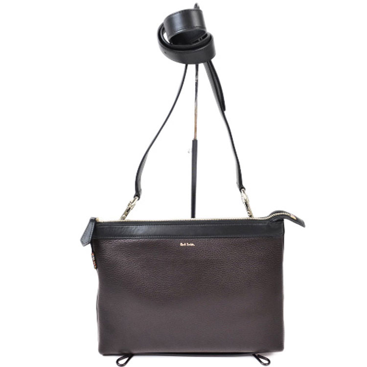 ポールスミス サコッシュバッグ ショルダーバッグ バッグ メンズ ブランド Paul Smith トラベルレザー 茶 チョコ ブラウン 男性 紳士 本革 PSN450