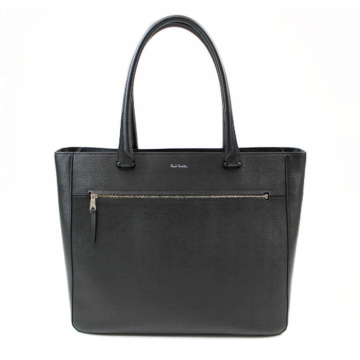 【美品】ポールスミス トートバッグ ビジネスバッグ レザー 肩掛け 黒 A4可 Paul Smith（ポール・スミス） バッグ メンズ トートバッグ