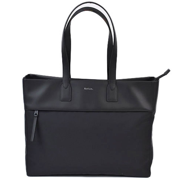 ポールスミス トートバッグ ビジネスバッグ メンズ ブランド Paul Smith ビジネス カジュアル 黒 ブラック 大きめ 本革 大きい 大容量 革 ファスナー 付き ハイブランド a4 20代 30代 40代 50代 おすすめ おしゃれ 男性 紳士 高級 APS502