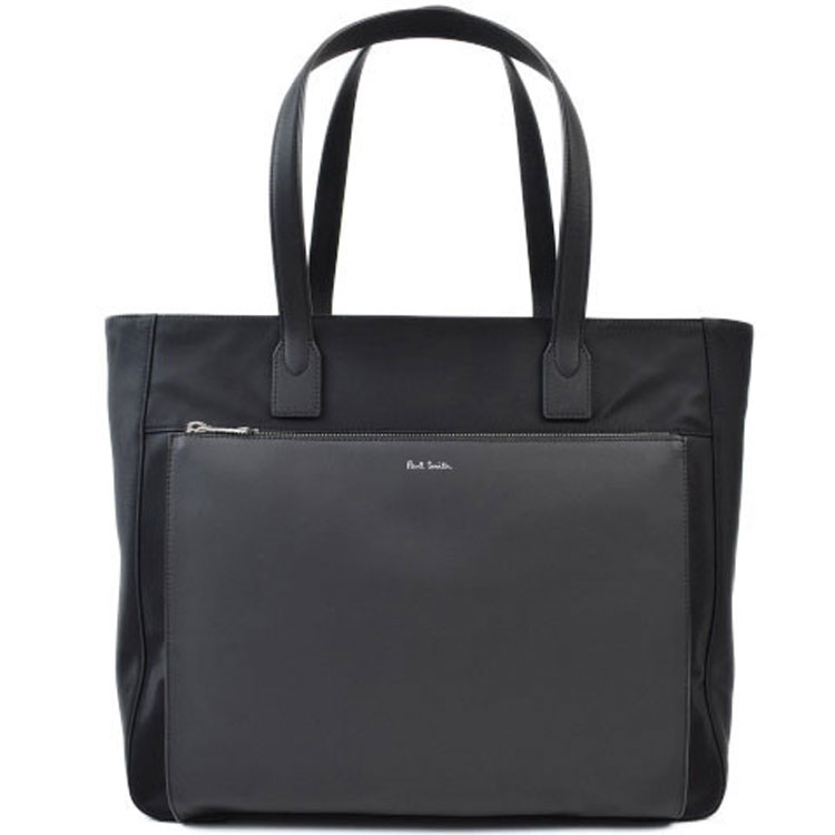 美品✨ポールスミス トートバッグ ビジネスバッグ 肩掛け 本革 ブラック A4◎ Paul Smith ポールスミス トートバッグ a4 大きめ ファスナー