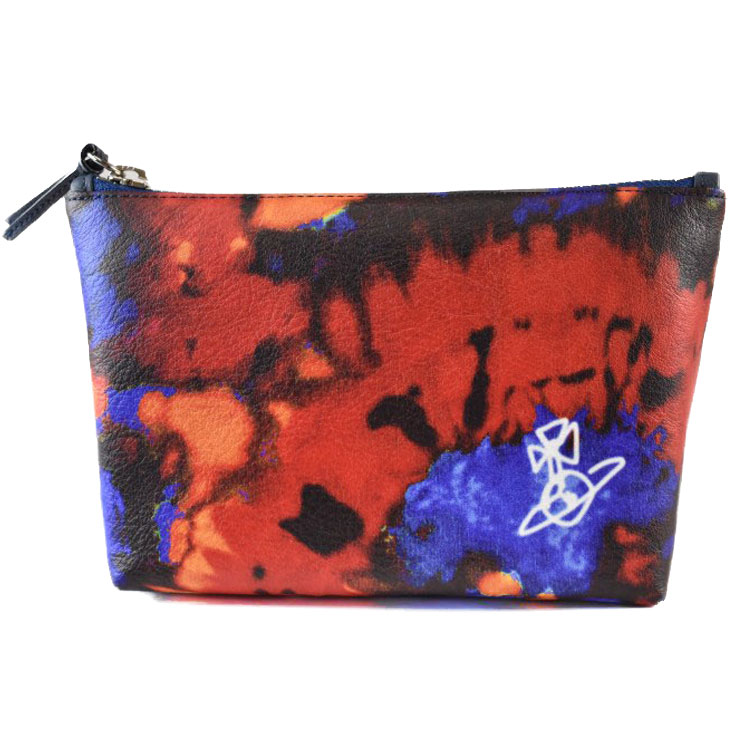 ヴィヴィアン ウエストウッド ポーチ メンズ ブランド Vivienne Westwood スプレーORB 専用箱付 赤 レッド オレンジ 青 ブルー 男性 紳士 本革 20代 30代 40代 50代 60代 プレゼント ギフト おしゃれ VWB723|プチショコラ