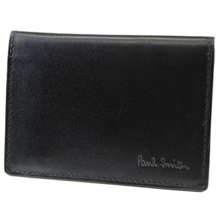 ポールスミス カードケース パスケース メンズ ブランド Paul Smith NEWマルチインサイド 二つ折り 専用箱付 黒 ブラック 20代 30代 40代 50代 男性 紳士 通勤 通学 定期入れ 本革 PSC071 訳あり