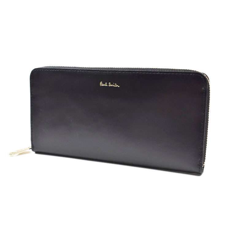 Paul Smith(ポールスミス)二つ折り長財布　ブラックレザー Paul Smith 本革 二つ折り長財布 ブラック735711｜Yahoo!フリマ