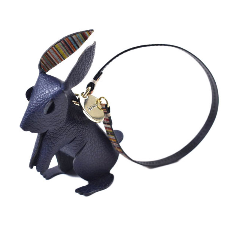 ポールスミス キーホルダー ストラップ メンズ ブランド Paul Smith うさぎ ラビット Rabbit レザークラフト 専用箱付 紺 ネイビー 男性 紳士 本革 レザー 20代 30代 40代 50代 プレゼント ギフト PSC921