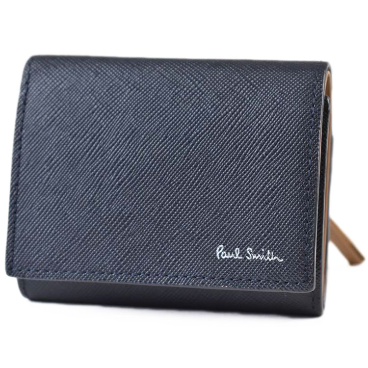 Paul Smith ポールスミス ミニ財布 スワールスロット キーフック付 Paul Smith ポールスミス ミニ財布 スワールスロット キーフック