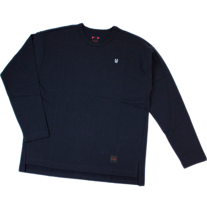 極点スミス POP お座敷御召しもの メンズ ブランド名 Paul Smith 待ち合い室御召しもの LOUNGEWEAR トップス POP BUNNY 汗水 春 秋 冬 長袖  M L LL 紺 米国海軍 成人男性 成人男性