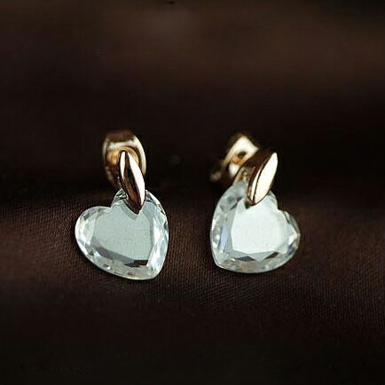 新品K18 ゴールド スワロフスキー ピアス ハート 可愛い お洒落 日本製 ピアス ハート スワロフスキー レディース K18 18k