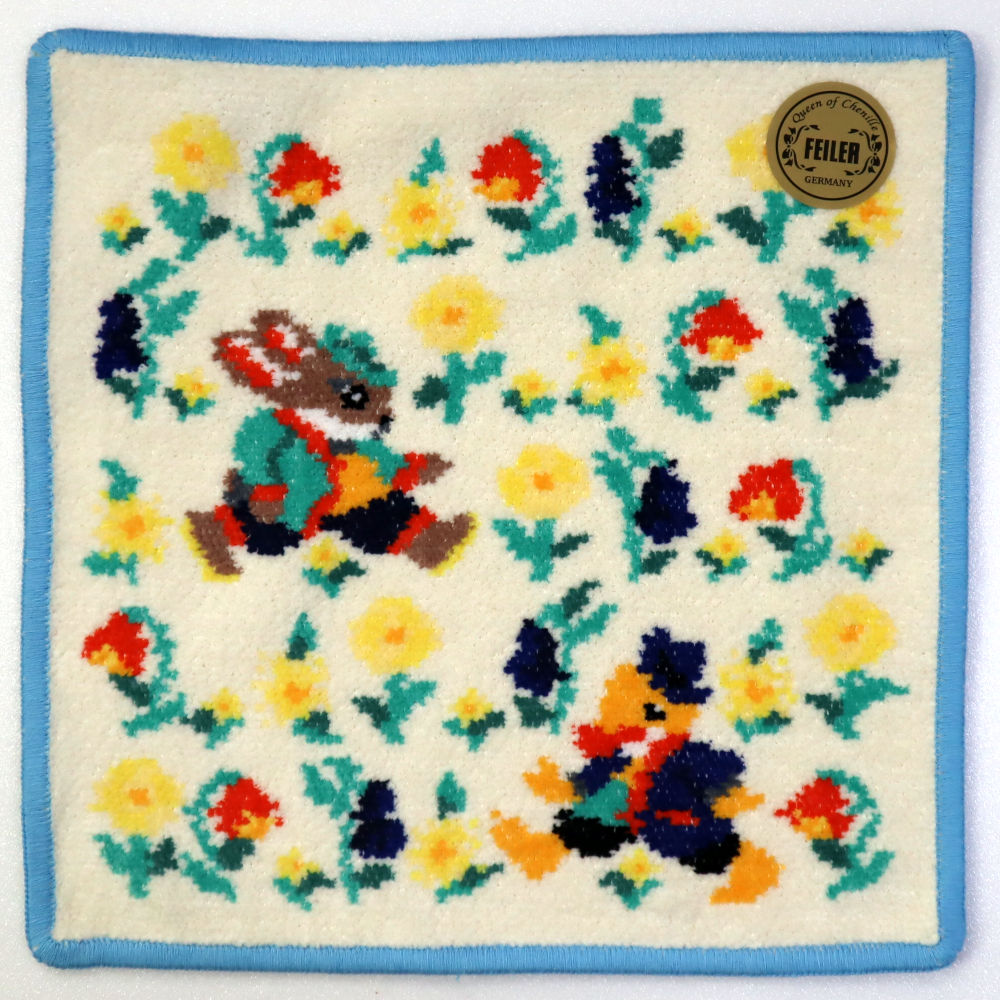 楽天市場】フェイラー ハンカチ レッツプレイタグ 25cm×25cm