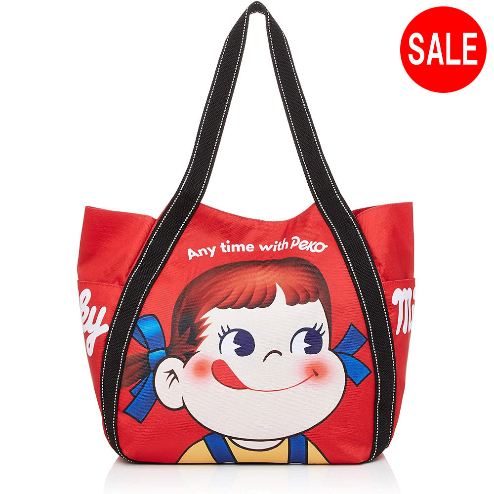 楽天市場】ペコちゃん トートバッグ バルーントート 不二家 ペコちゃん