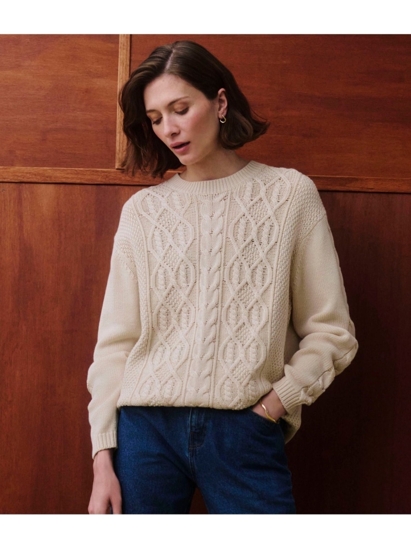 【SALE／10%OFF】ニットプルオーバー PETIT BATEAU プチバトー トップス ニット ホワイト【RBA_E】【送料無料】[ Fashion]