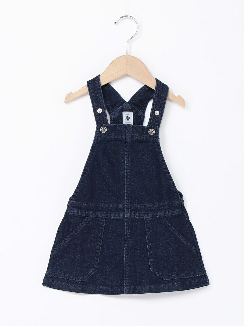 K デニムジャンパースカート プチバトー Petit Bateau