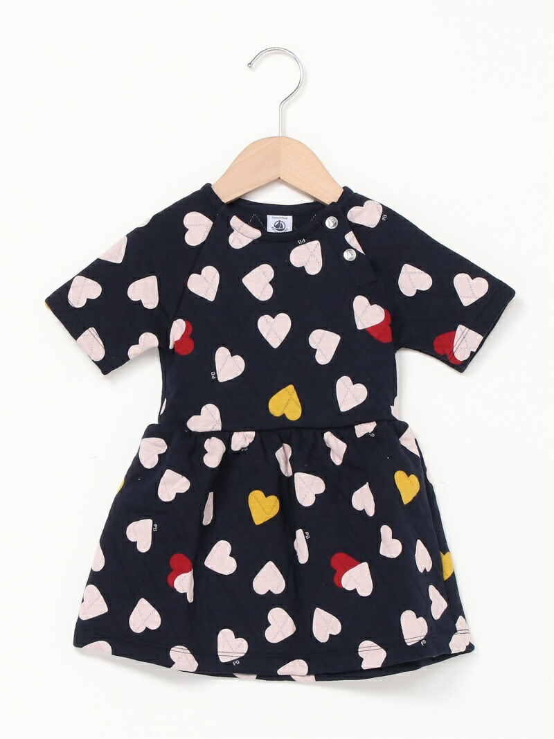 K チュビックキルティング半袖衣 Petit Bateau プチバトー ワンピース キッズワンピース 濃紺 貨物輸送無料 Rakuten Fashion Nenewsroom Com