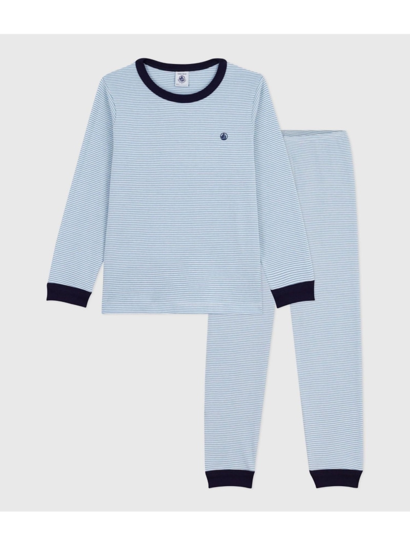 【新品】PETIT BATEAU パジャマルームウェア スウェット長袖パジャマ スウェット長袖パジャマ｜ベビー服・子供服通販のPETTIT BATEAU