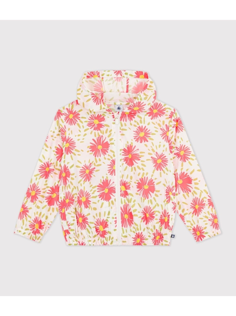プリントサンブレーカー PETIT BATEAU プチバトー ジャケット・アウター 牟礼パーカー 白いこと【貨物輸送無料】[ Fashion]