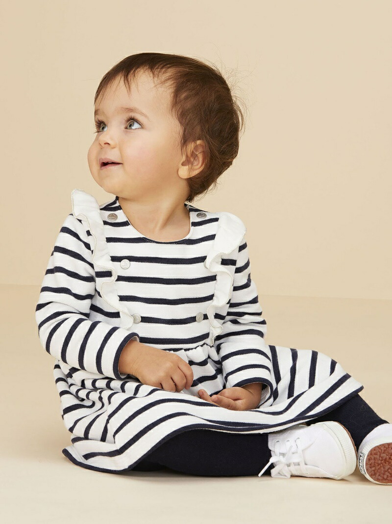 楽天市場 K スウェット長袖ワンピース Petit Bateau プチバトー ワンピース キッズワンピース ベージュ 送料無料 Rakuten Fashion Petit Bateau