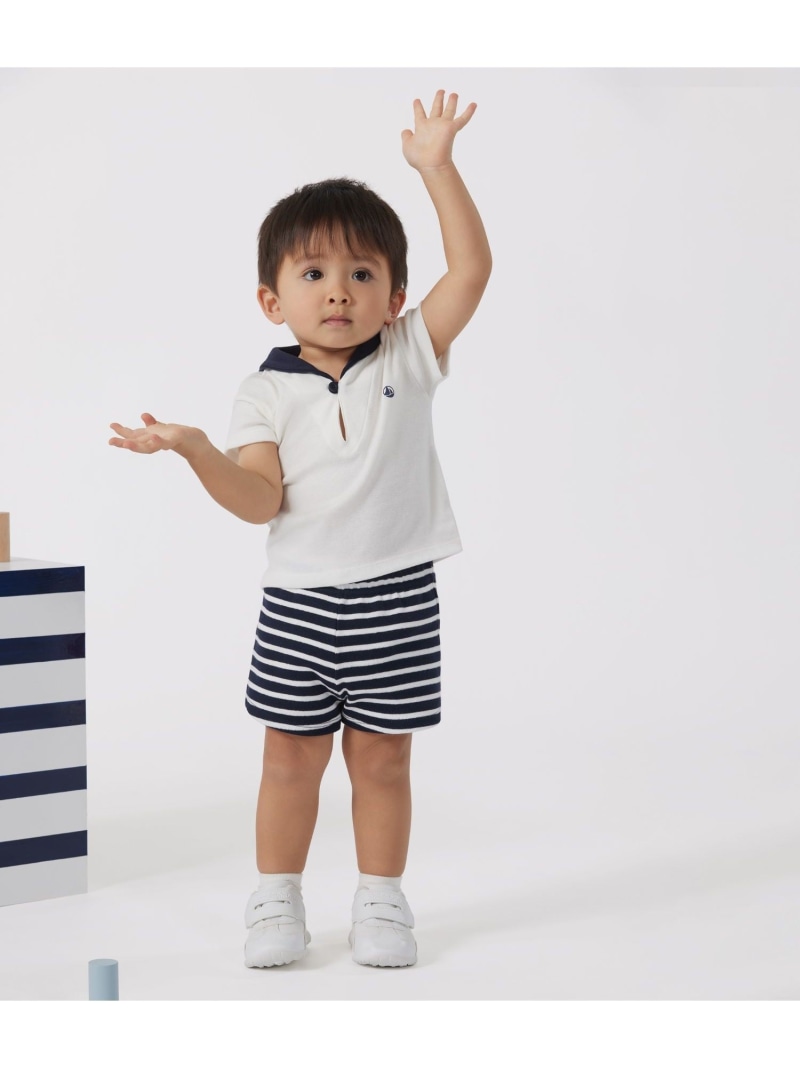 もの言う花2点仕掛ける PETIT BATEAU プチバトー トップス カットソー・プルオーバー 白いこと【貨物輸送無料】[ Fashion]