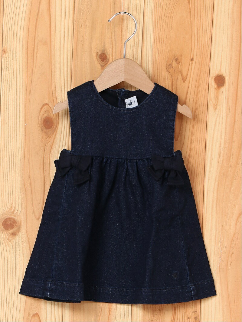 楽天市場 Rakuten Fashion K デニム風スウェットノースリーブワンピース Petit Bateau プチバトー ワンピース キッズ ワンピース ネイビー 送料無料 Petit Bateau